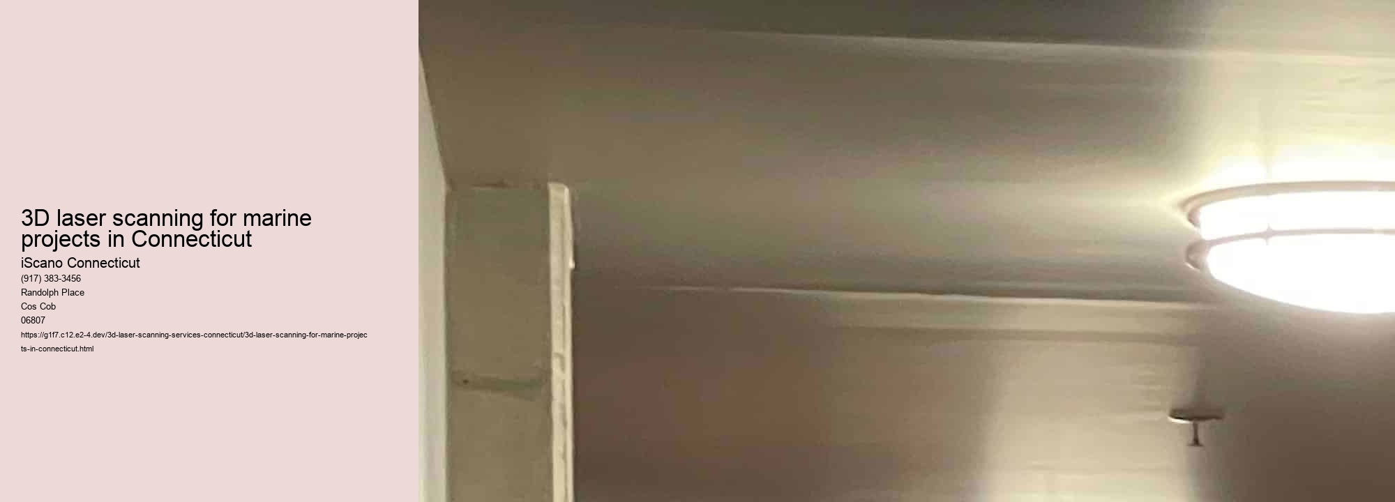 3D laser scanning for marine projects in Connecticut